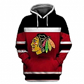 Blackhawks Red Black All Stitched Hooded Sweatshirt,baseball caps,new era cap wholesale,wholesale hats